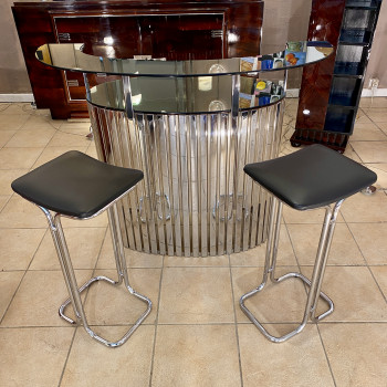 Rare bar comptoir en metal...