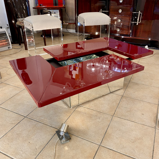 Table basse bar de Paul Michel pour...