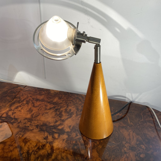 rare lampe design de table en verre...