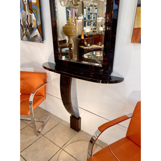 console avec son miroir en ébène de...