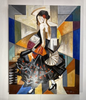 Huile sur toile de Daniel...