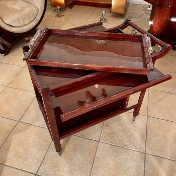 desserte roulante en Acajou...